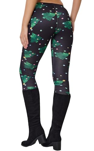 Image of sissycos Women's 80s Leggings Neon Artistic Splash Printed Buttery Soft Stretchy Pants