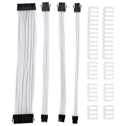 Applicable to Basic Extension Cable Kit; 1pc Atx 24n/Eps 4+4n/Pci-E 8n/Pci-E 6n Power Extension Cable