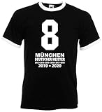 Sehr hoher Tragekomfort München Herren MIA SAN 8 Meister Ultras 2020 Retro-Shirt