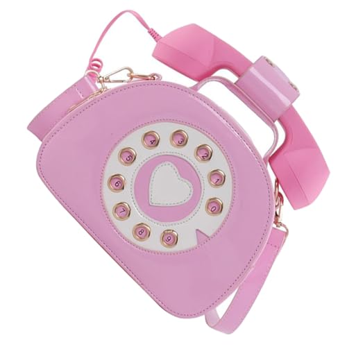 Pochette rétro pour femme rose TOYANDONA avec sa bandoulière amovible