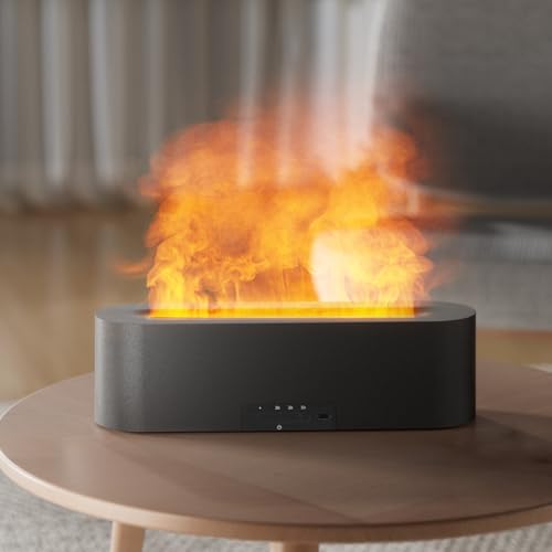 Omnexa Essential Oil Diffuser, 180ml Flame Air Diffuser Humidifier, Ultrasonic