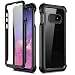 Produktbild Dexnor Kompatibel mit Samsung Galaxy S10e hülle 360 Grad Stoßfest Hybrid Ultra Dünn Handyhülle Silikon Bumper Transparent Cover mit Integriertem Displayschutz für Samsung Galaxy S10e - Mattschwarz