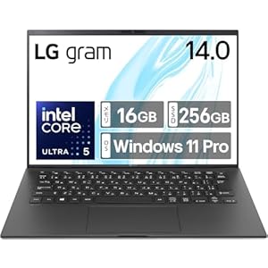 【超長時間駆動×14インチ】LG gram/超軽量（1120g）/長時間駆動（最大31h）/Core Ultra 5 125H/メモリ 16GB/SSD 256GB/14型 IPS液晶 WUXGA(1920×1200) アンチグレア DCI-P3 99%/顔認証/Windows 11 Pro/ハードウェアTPM2.0/ノートパソコン　14Z90S-VP54J　【Amazon.co.jp限定】" 