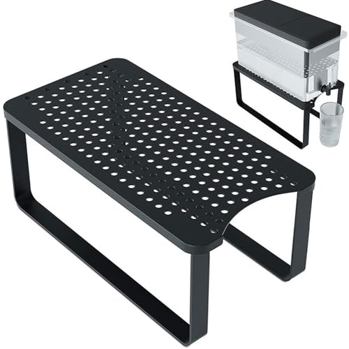 Soporte de metal para dispensador de agua, soporte duradero para bebidas, marco resistente a la corrosión, soporte fácil de instalar, soporte de bebidas estable para dispensador de agua de jugo con