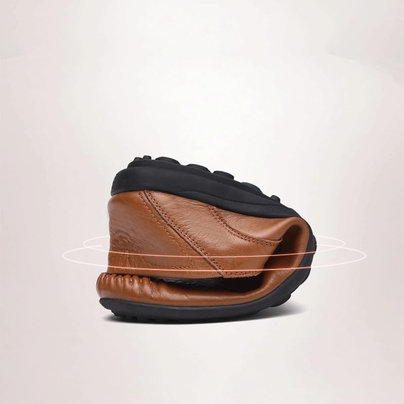 Shoes Men's Classic Slip-on Loafers Fashionable Low-top Round-Toe Soft Soled Oxford Shoes for Wedding Party Driving Men Comfortable Breathable Shoes