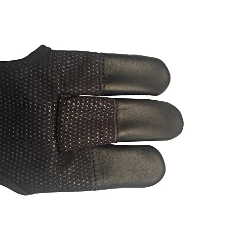 Archerymax Handmade Leather Three Finger Archery Gloves #TOP2