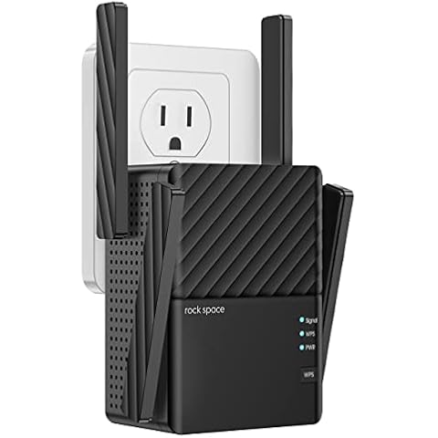 rockspace WiFi Extenders Signal Booster for Home, WiFi Booster Up to 1292 Sq Ft and 32 Devices with 5g&2.4g Dual Band, WiFi Extender, WiFi Repeater, WiFi Booster and Signal Amplifier, 1-Tap Setup Cover