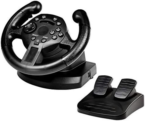 Kingjinglo Sport Racing Steering Wheel for PS3/PC Vibration Joysticks Distant Controller