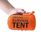 Emergency Survival Tent Life Shelter - 2 Person Mylar Emergency Shelter Tube Tent with Emergency Whistle & Paracord, All-Weather Essential Survival Gear Survival Kits for Hikers, Survivalists, Campers
