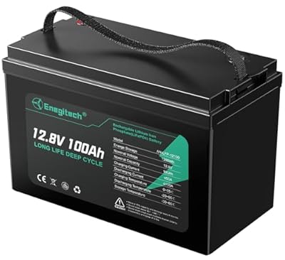 12V 100Ah LiFePO4 Lithium Battery with Built in 100A BMS, Group 31, Up to 15000 Deep Cycles, Low-temp Protection, Ideal for RV, Marine, Trolling Motor, Solar, Off-Grid (12.8V 100Ah)