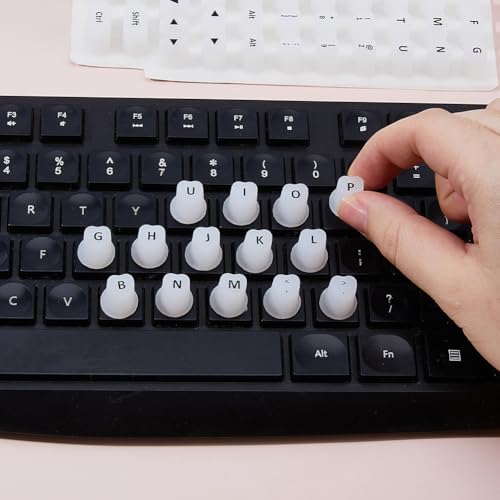Protector de teclado silicona transparente 2 sets miniatura 3