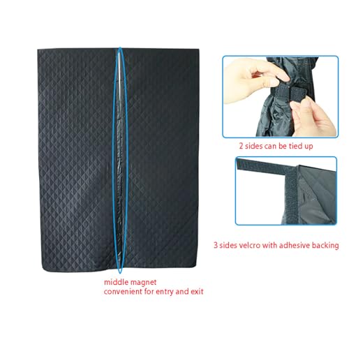 Panneau thermique magnétique isolant et coupe-vent pour intérieur - 8