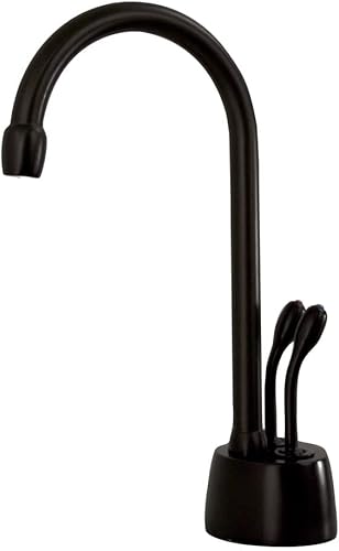 Miniatura 2 de Westbrass A272HFP-62 Develosah Dispensador de agua fría y caliente de 2 manijas con tanque de calentamiento instantáneo, negro mate