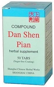 COMPOUND DANSHEN PIAN (FU FANG DAN SHEN PIAN) 50 tablets per box. by Shanghai Shangyao