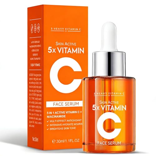 Vitamin C Face Serum with Hyaluronic Acid Niacinamide and Aloe Vera For All Skin Types Anti-Aging & Hydrating Serum Helps Reduce Wrinkles Plump Skin Even Tone, 1 Fl Oz
