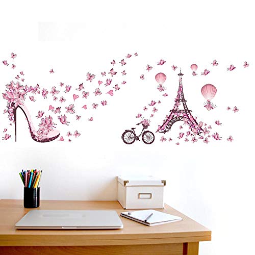Vinilo decorativo BIBITIME con diseño romántico y mariposas miniatura 5