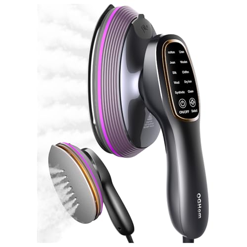 OGHom 2-in-1 Iron & Steamer for Clothes Handheld Garment Wrinkle Remover