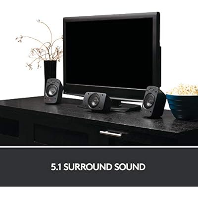 Logitech Z906 5.1 Surround Sound Speaker System - THX, Dolby Digital and DTS Digital Certified - Black