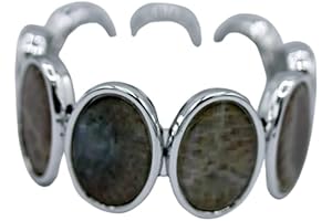 State of Michigan Petoskey Stone Vinyl Record Album Themed Elastic Bracelet