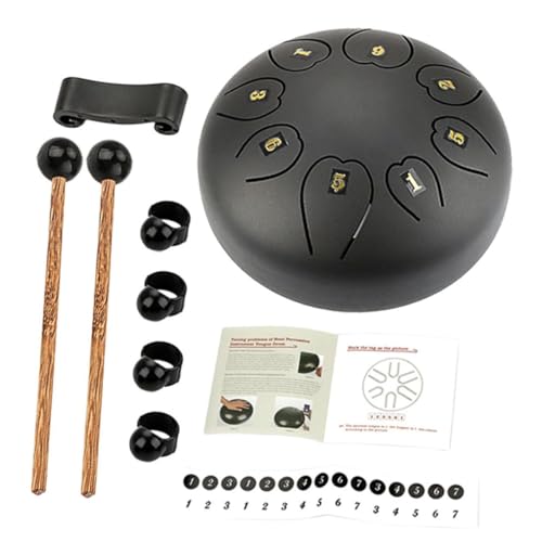 Abaodam Black Large Tongue Drum Xb06 Metal Ethereal miniatura 1