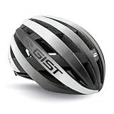  Casque Velo Adulte GIST Route REVOL Blanc-Noir Femme ET Junior Full in-Mold Taille 52-55 REGLAGE MOLETTE - 8013271313221