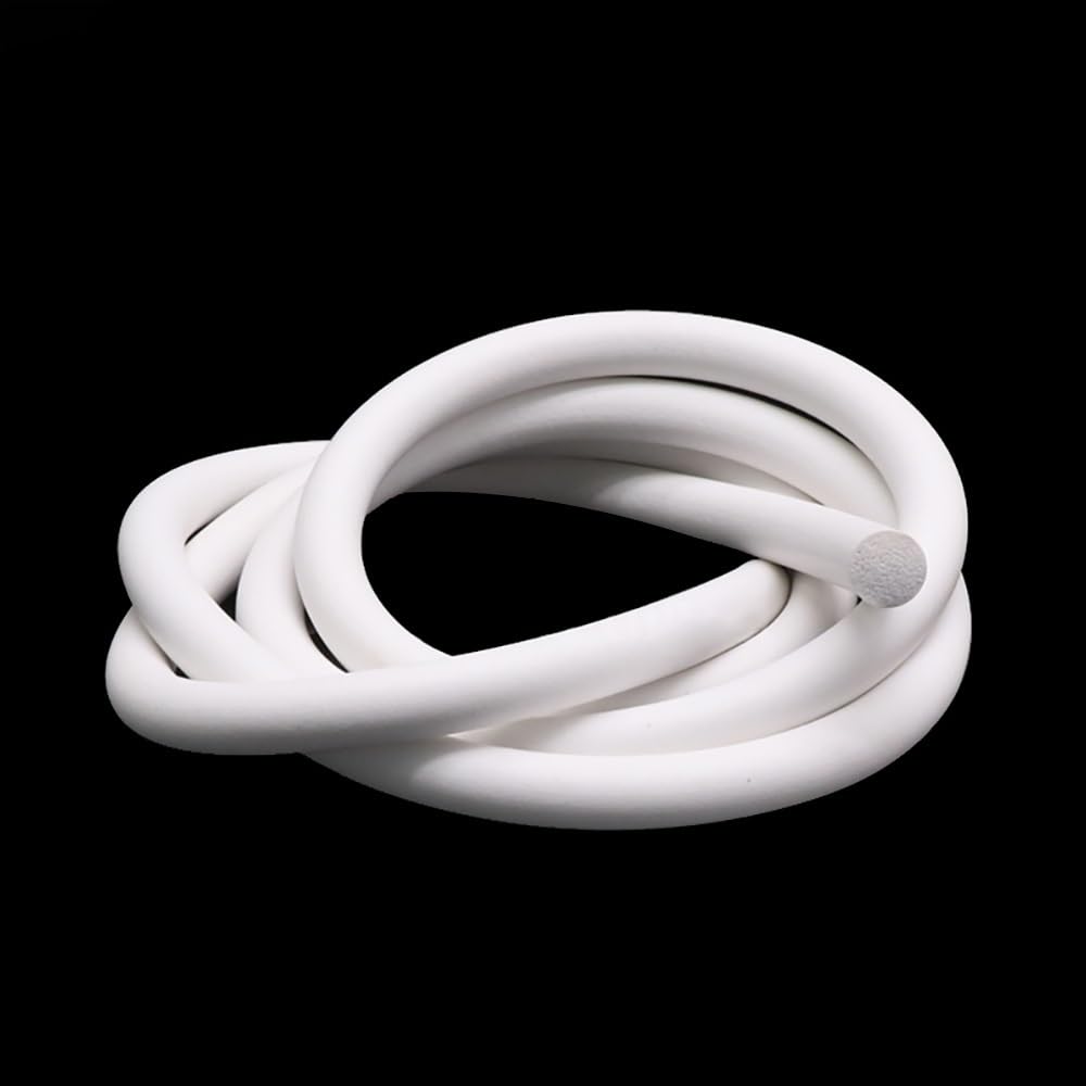 Anyaciy One Color Cord Sealing Gasket Silicone Foam Round Strip Diameter 1-25Mm Foaming Cord Sponge Sealing Length 1M 5M Solid 1 Piece(20Mmx1m)