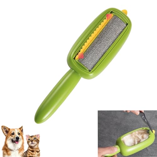 Reusable & Washable Lint Brush Roller: 2-in-1 Pet Hair Remover for Clothes, Furniture – Eco-Friendly, Portable Cat/Dog Fur Tool for Cars, Upholstery & Fabrics. Effortless Lint Shaver Alternative!