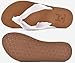 KuaiLu Flip Flops Women Arch Support Yoga Mat Comfortable Summer Beach Walking Thong Cushion Sandals Slip on Outfits Travel Essentials Orthotic Slides Indoor Outdoor Slippers Shoes White Khaki Size 7