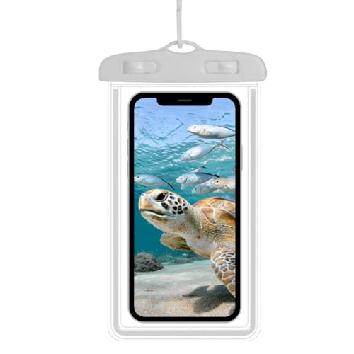 Seyrnicay Protector de teléfono para el agua, bolsa seca para teléfono celular, bolsa seca para teléfono celular, funda transparente impermeable, bolsa seca para teléfono celular para playa