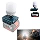 Akku Lampe Kompatibel mit Bosch GBA 18V System Akku，12W 1300LM LED-Taschenlampe，Tragbare Taschenlampe Baustellenleuchte Spotlight Tool für Bosch, Lampe Flutlicht für Reparaturen/Garagen(ohne Batterie)