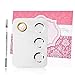 Produktbild Leere Makeup-Palette von PrettyDate, 15,2 x 10,2 cm, Edelstahl mit 3 Vertiefungen, Kosmetik-Mischpalette mit Spatel zum Mischen, Silber