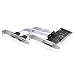 Sienoc 2xDB9 RS232 9 Pin Serial + 1x DB25 Parallel Port LPT1 Printer Combo PCI Card PC Computer