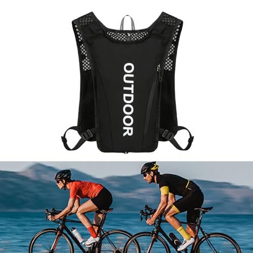 Mochila para hidratación de 5L con tiras reflectantes y ajuste para running y ciclismo 3
