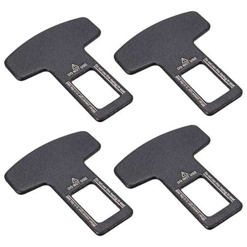 4 Pcs Car Seat Belt Clip Buckle,Car Seat Belt Restraints Connector,Seatbelt Clips Slot Plugs Adjuster for Most Vehicles to Make Your Driving More Comfortable Flexible Accessories