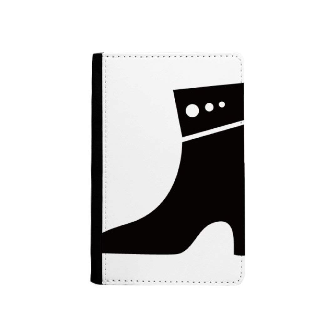Étui portefeuille de voyage noir de qualité supérieure style graphique unique