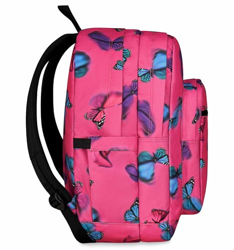 Sac à dos d'école Invicta Jelek rose de 34L à double compartiment pour ordinateur - 4