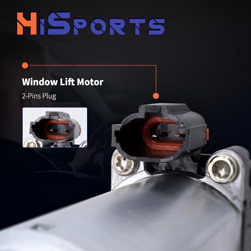 Image of HiSport 742-260 Power Window Lift Motor Compatible with Ford Excursion 2000-2005,F250 F350 Super Duty 2000-2010 Window Lift Motor Front Left Position 2Pins