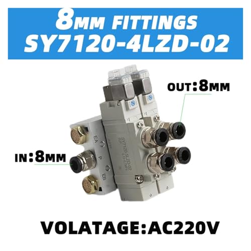 Electrovanne SY7120-5LZD-01 pour distributeur de commande de vérin pneumatique - 3