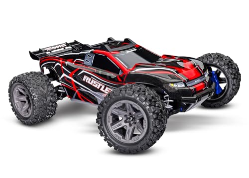 Marca: Traxxas Traxxas Rustler 4x4 Rosso RTR BL-2S 1/10 brushless Senza Batteria/Caricatore 67154-4-RED