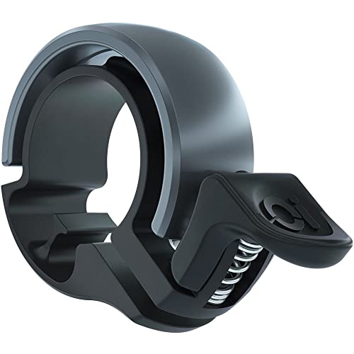 Knog Fahrradklingel Oi Classic Small, 22,2 mm, Schwarz Grau, KNCS