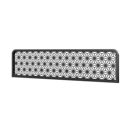 Mampara Metálica Hueca For Comedor, con Estructura Metálica, For Semiprivacidad, For Bar Y Restaurante, Elegante Mampara For Ambientes(Black,80x30x3cm)