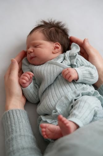 Muñeca Reborn Bebé de Tela 18 Pulgadas Realista miniatura 6