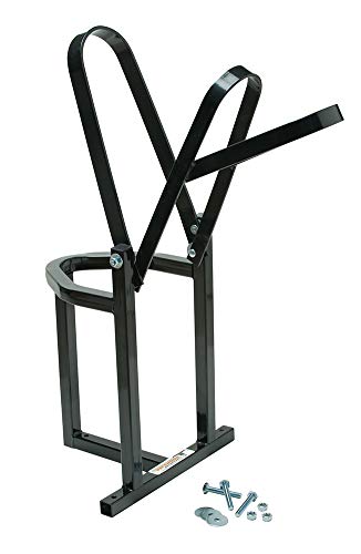 Pit Posse Motorcycle Dirt Bike Shoe Nest Cradle Wheel Chock (Black, Large)