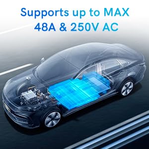 EV Charger Adapter for Tesla to J1772, Up to 60A 250V, IP65, NACS to J1772 Adapter, J1772 EV Charging Adapter Compatible with Tesla Wall Connector/Tesla Destination/Mobile Charger (for J1772 EVs Only)