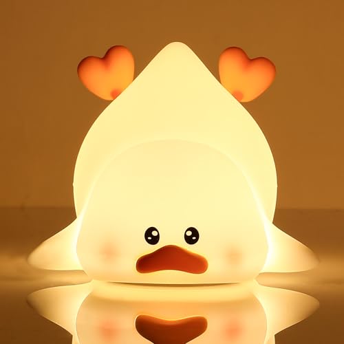 LOVERUIS Duck Night Light for Kids Lamp 16 Colors Lamp Cute