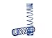Traxxas 8445A GTR Rear Shock Springs Progressive, Blue