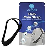 Snugell Premium Chin Strap for CPAP Users – Adjustable and Comfortable Halo Design Chin Straps for Sleeping – to Keep Mouth Closed During Sleep – Improves CPAP Therapy – Anti Snoring Straps