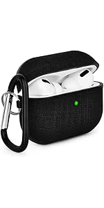 V-MORO AirPods イヤホンケース 黒 カラビナ付き レビュー】V-MOROのケースがAirPods Pro 2用に生まれ変わって