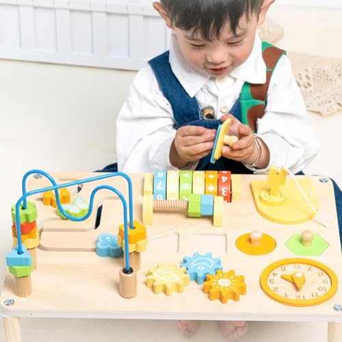 Table d'activité en bois - Jouet éducatif traditionnel de qualité - 2