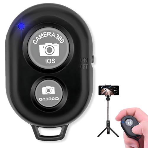 Wireless Bluetooth Camera Shutter Remote Control for Smartphones, Camera Remote Shutter for iPhone and Android Smartphones (2 Pack) - Create Amazing Photos and Selfies